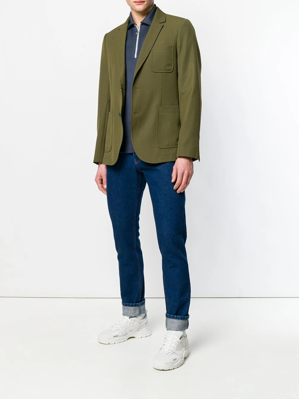 Soldes En Ligne AMI Paris Half lined two buttons jacket vestes habillées & vestes de smoking homme 2 AMI Paris half-lined two buttons jacket