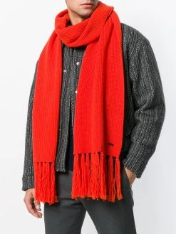 AMI Paris écharpe à côtes