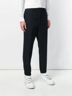 AMI Paris pantalon coupe carotte bas elastiqué