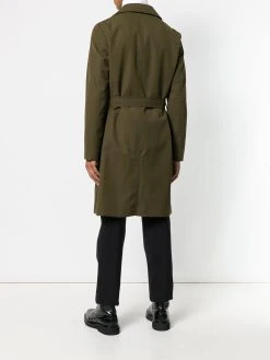 AMI Paris Manteau droit ceinturé Prix Exclusifs parkas homme 8 AMI Paris Manteau droit ceinturé