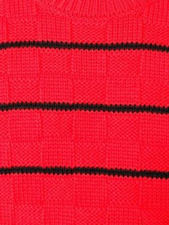 AMI Paris pull col rond oversize rayé