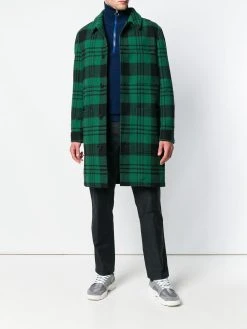 AMI Paris Manteau Droit Poches Plaquées