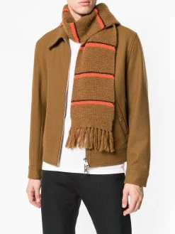 AMI Paris écharpe rayures bicolores