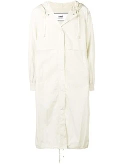 AMI Paris coupe-vent long à capuche