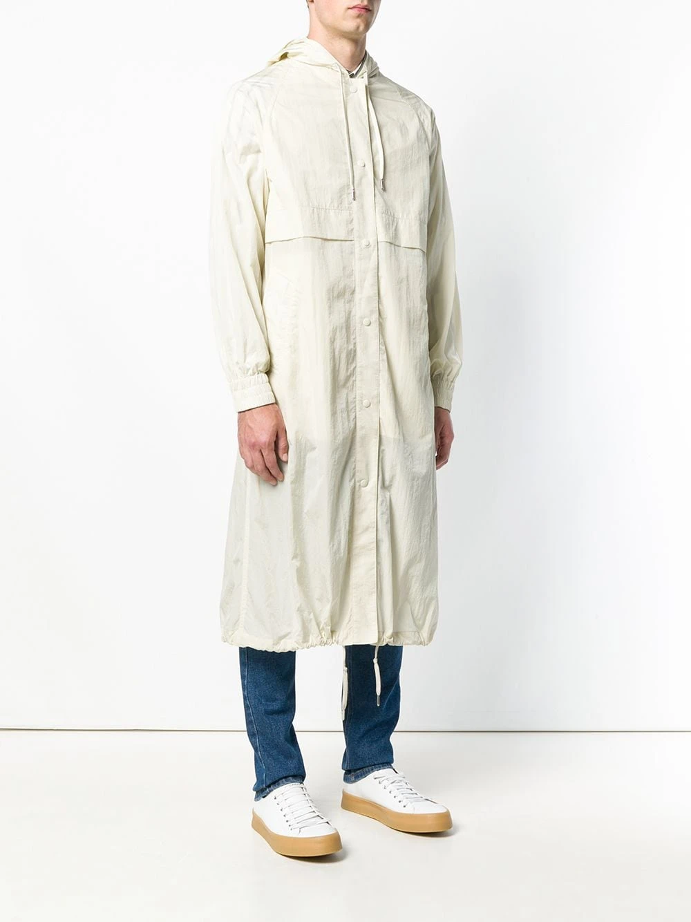 AMI Paris Prix Abordable Coupe vent long à capuche trenchs homme 3 AMI Paris coupe-vent long à capuche