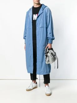 AMI Paris coupe-vent long à capuche