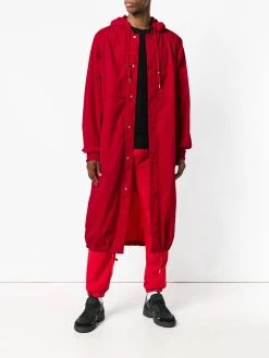 AMI Paris coupe-vent long à capuche