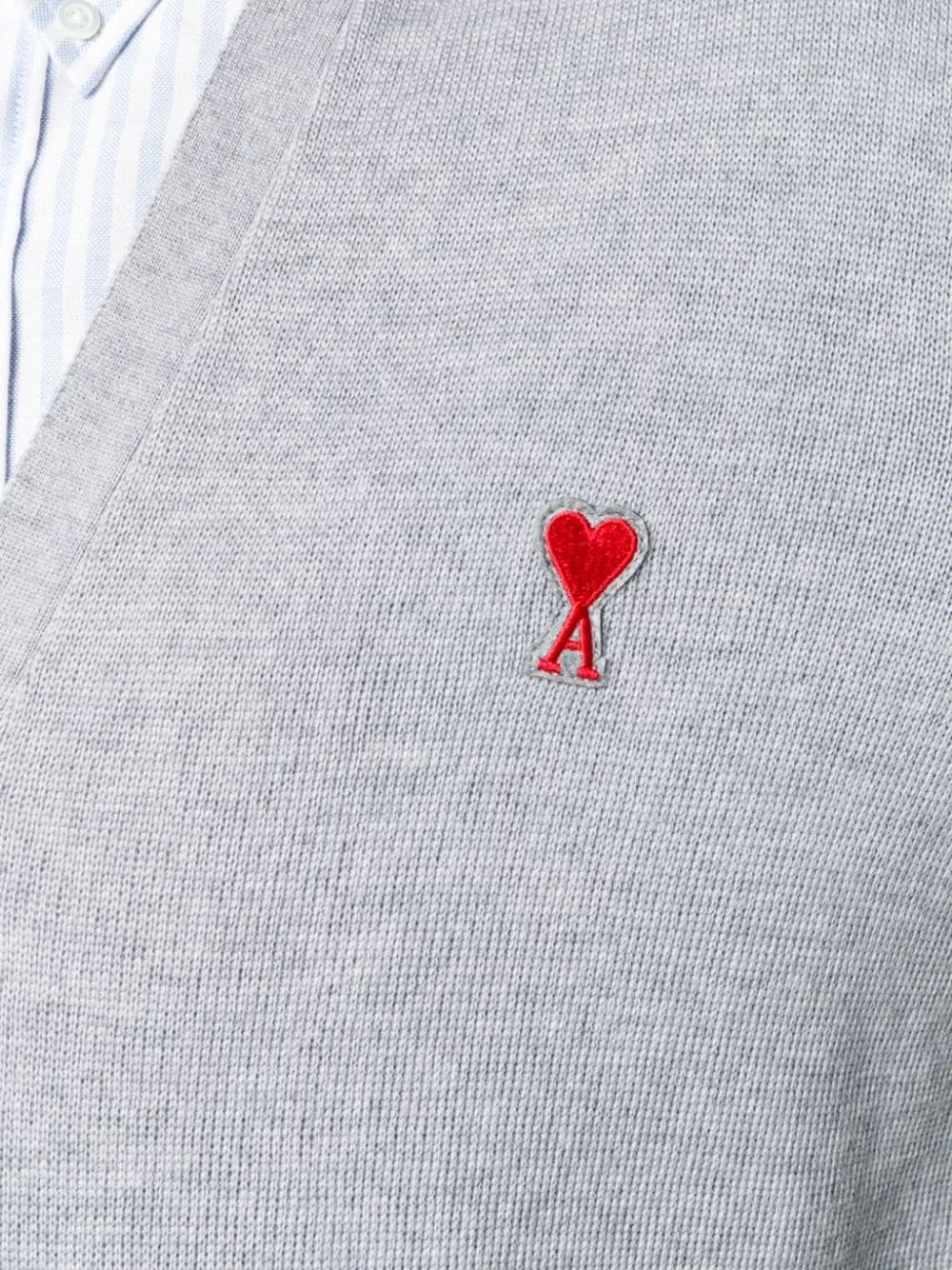 AMI Paris Cardigan à patch Ami De Cœur Prix De Rêve cardigans homme 5 AMI Paris cardigan à patch Ami De Cœur