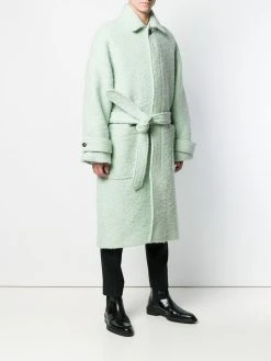 AMI Paris Promos Manteau à taille ceinturée pardessus homme 7 AMI Paris manteau à taille ceinturée