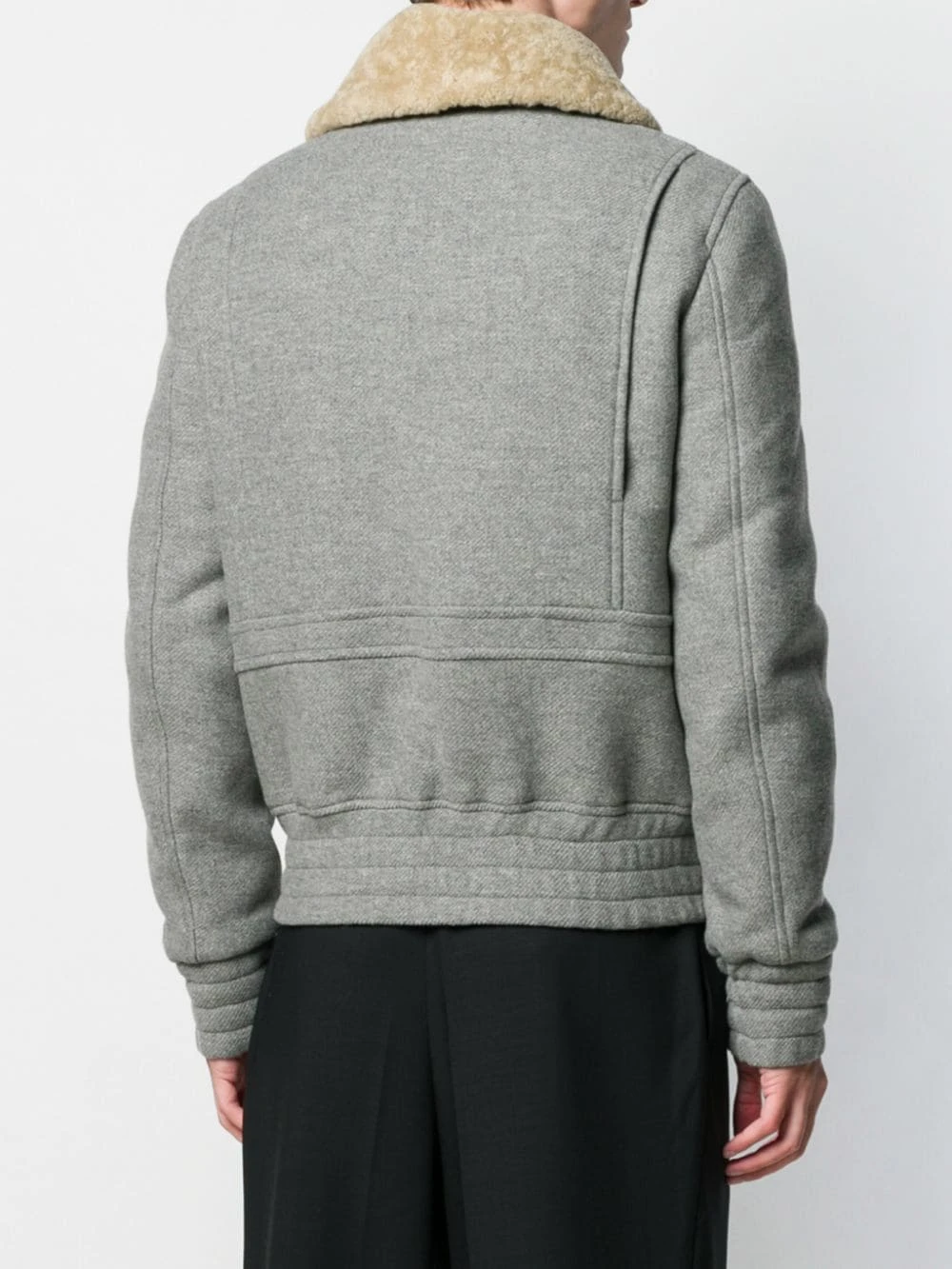 AMI Paris Veste à col en mouton retourné Prix Exclusifs vestes militaire homme 4 AMI Paris veste à col en mouton retourné