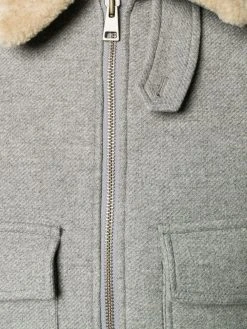 AMI Paris Veste à col en mouton retourné Prix Exclusifs vestes militaire homme 9 AMI Paris veste à col en mouton retourné
