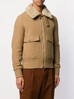 Haute Qualité AMI Paris Veste à col en mouton retourné vestes bomber homme 7 AMI Paris veste à col en mouton retourné