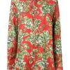 AMI Paris chemise longue imprimé fleurs