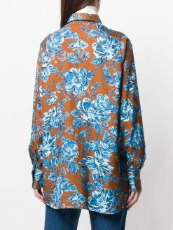 AMI Paris Soldes En Ligne Chemise longue imprimé fleurs chemises femme 8 AMI Paris chemise longue imprimé fleurs