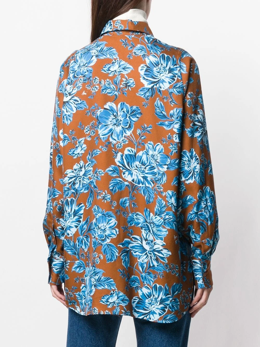 AMI Paris Soldes En Ligne Chemise longue imprimé fleurs chemises femme 4 AMI Paris chemise longue imprimé fleurs