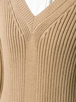 AMI Paris robe longue à col v