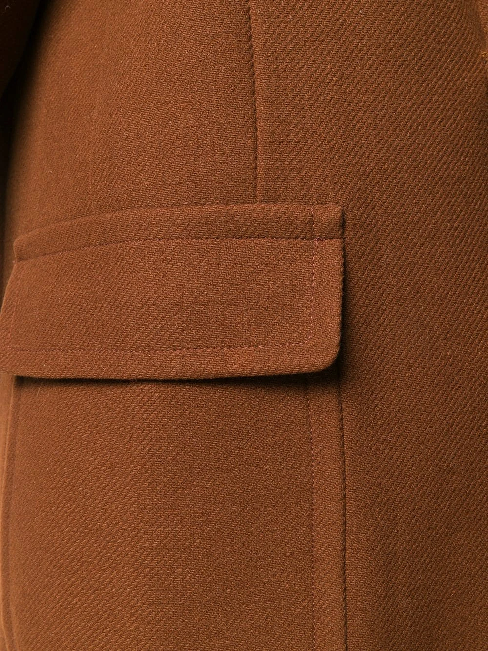 Soldes En Ligne AMI Paris Manteau long à poches plaquées manteaux à simple boutonnage femme 5 AMI Paris manteau long à poches plaquées