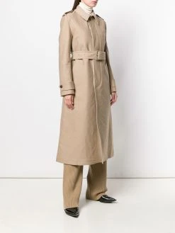 AMI Paris trench long à fermeture dissimulée