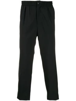 AMI Paris pantalon cropped taille élastique