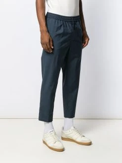 AMI Paris pantalon cropped taille élastique