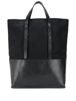 AMI Paris grand sac cabas bi-matière