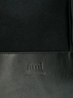 AMI Paris grand sac cabas bi-matière