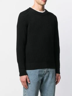 AMI Paris Pull nervuré à encolure ras du cou Promos pulls homme 9 AMI Paris pull nervuré à encolure ras du cou