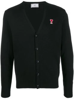 AMI Paris cardigan à patch logo Ami De Cœur