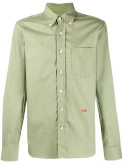 AMI Paris chemise à logo brodé