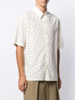 AMI Paris Haute Qualité Embroidered short sleeve shirt chemises homme 9 AMI Paris embroidered short-sleeve shirt