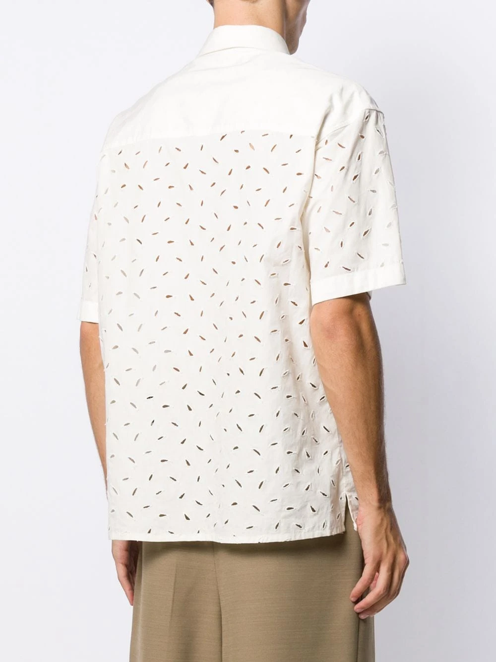 AMI Paris Haute Qualité Embroidered short sleeve shirt chemises homme 4 AMI Paris embroidered short-sleeve shirt