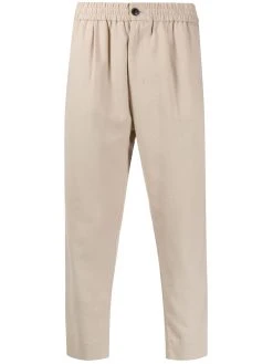 AMI Paris pantalon crop à taille élastique