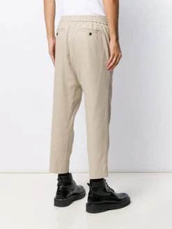 AMI Paris pantalon crop à taille élastique