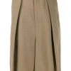 AMI Paris wide-fit pleated bermuda shorts