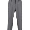 AMI Paris pantalon fuselé à design plissé