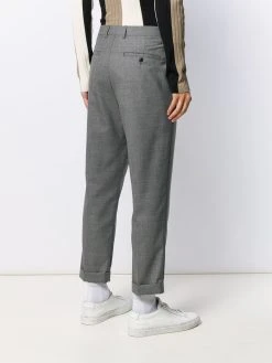 AMI Paris pantalon fuselé à design plissé