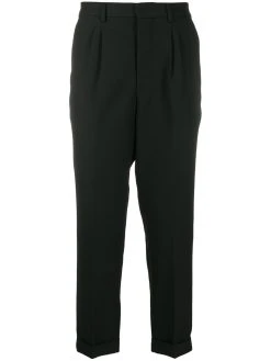 AMI Paris carrot fit tapered trousers