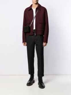 AMI Paris carrot fit tapered trousers