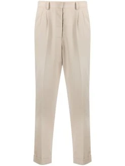 AMI Paris pantalon droit à design plissé