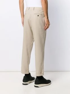 AMI Paris pantalon droit à design plissé