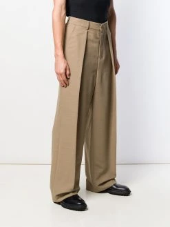 AMI Paris wide-fit pleated trousers