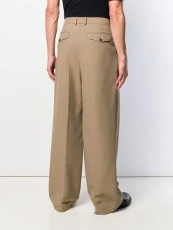 AMI Paris wide-fit pleated trousers