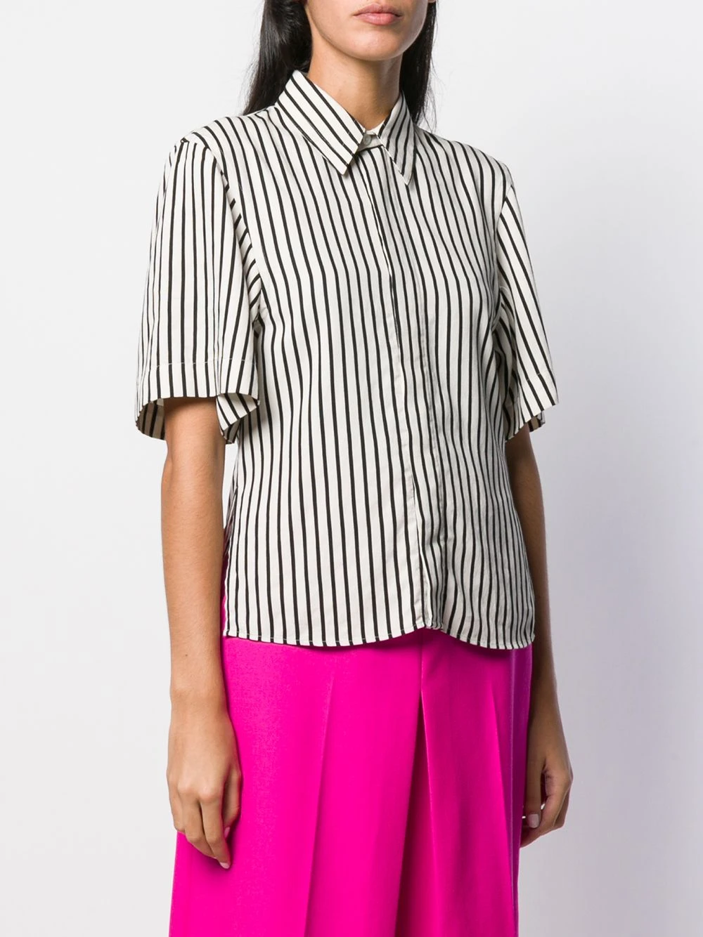 Prix Raisonnable AMI Paris Chemise rayée à manches courtes chemises femme 3 AMI Paris chemise rayée à manches courtes