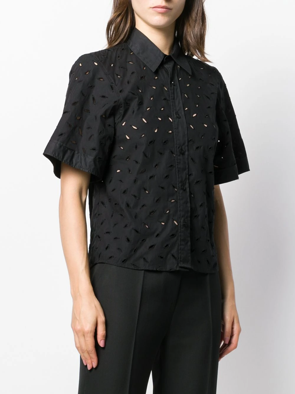 AMI Paris Prix Exclusifs Chemise brodée à manches courtes chemises femme 3 AMI Paris chemise brodée à manches courtes