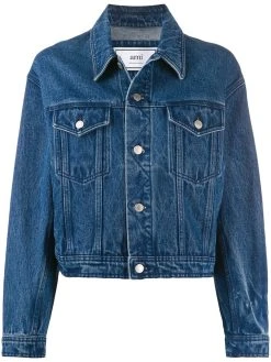 AMI Paris veste boxy en jean