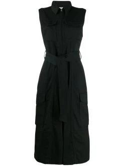 AMI Paris combinaison ceinturée à design sans manches