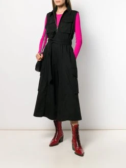 Qualité absolue AMI Paris Combinaison ceinturée à design sans manches combinaisons femme 8 AMI Paris combinaison ceinturée à design sans manches