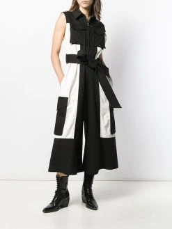 AMI Paris combinaison ceinturée à design sans manches