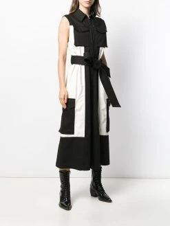 AMI Paris combinaison ceinturée à design sans manches