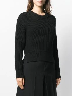 Petit Prix AMI Paris Pull en maille nervurée hauts en maille femme 9 AMI Paris pull en maille nervurée